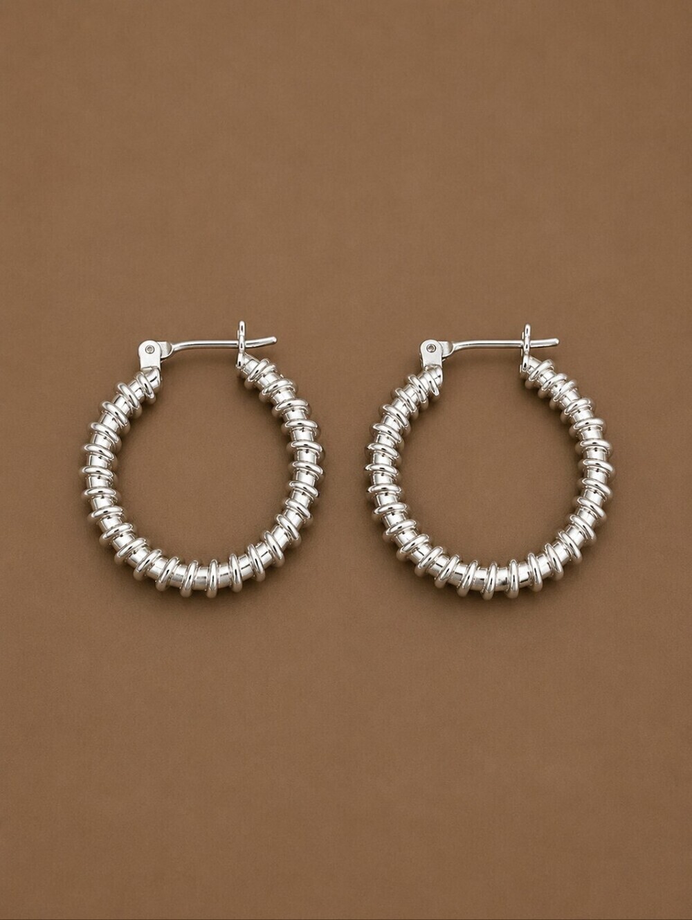 3/$30 Silvertone Huggie Hoop Earrings